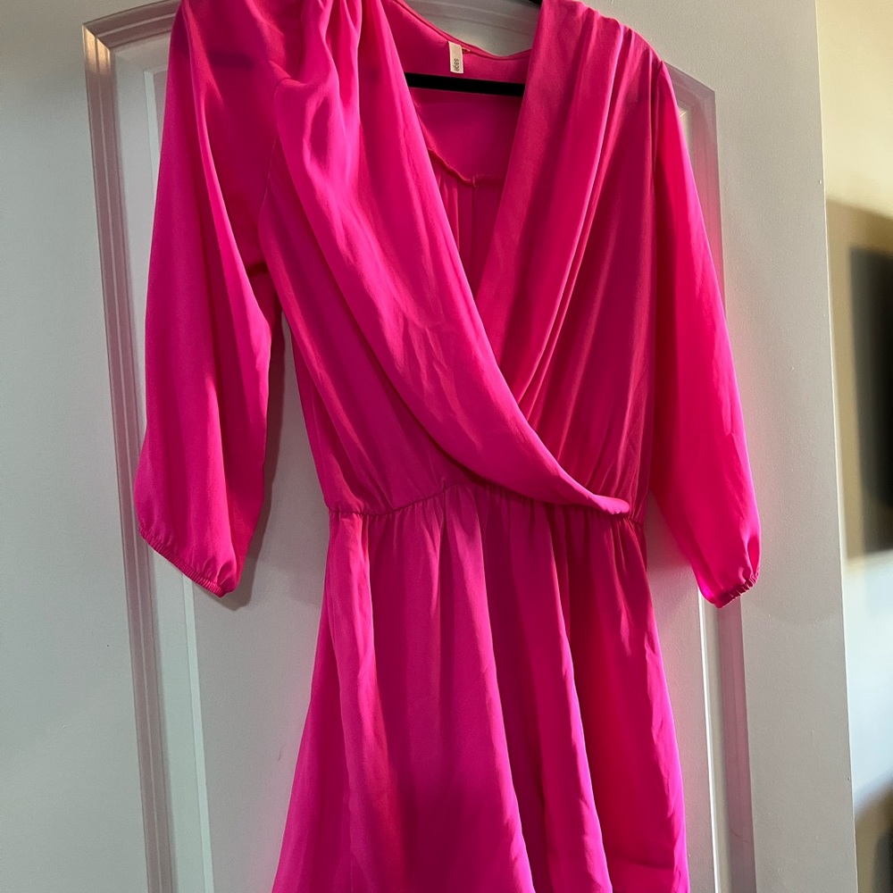 Hot pink romper